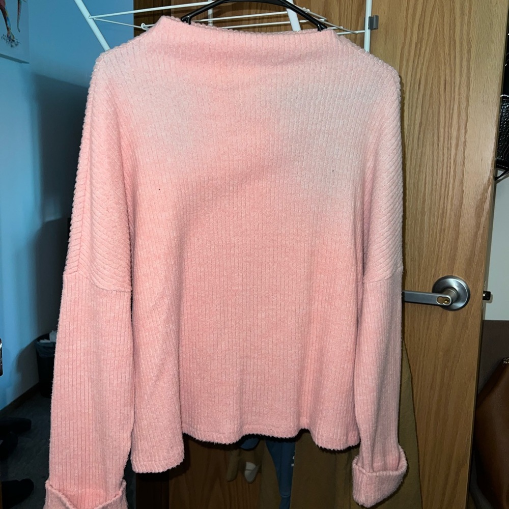 pink crewneck